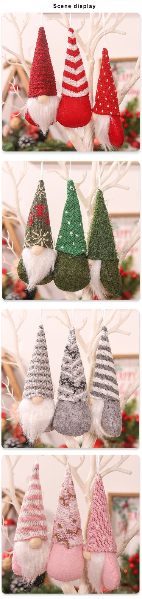 Faceless Gnome malha chapéu boneca