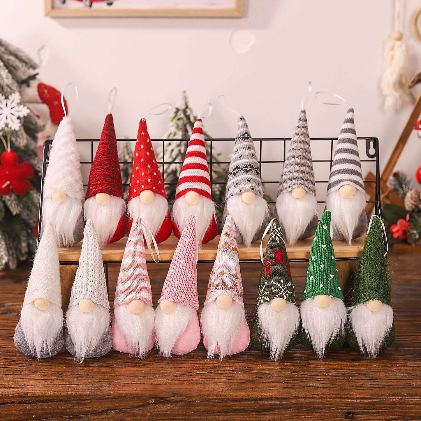 Faceless Gnome malha chapéu boneca