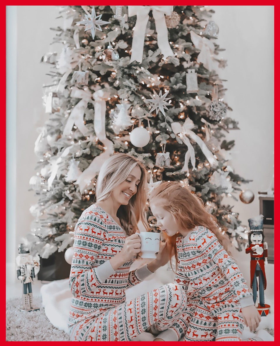 2025 natal família combinando pijamas ano novo natal pai mãe crianças roupas