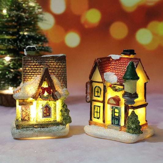 Casa de natal decorações de luz para casa