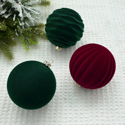 12pçs 8cm vinho tinto bola de natal enfeites pingente de árvore de natal 2025