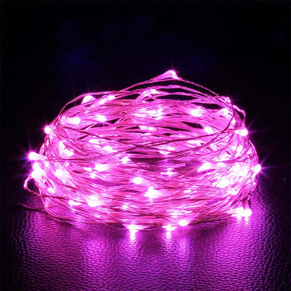 Fio de cobre LED  Alimentado por pilhas