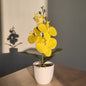 Bonsai simulado borboleta orquídea artificial vaso planta mesa de jantar