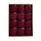 12pçs 8cm vinho tinto bola de natal enfeites pingente de árvore de natal 2025