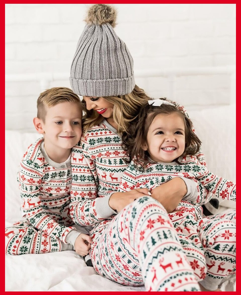 2025 natal família combinando pijamas ano novo natal pai mãe crianças roupas