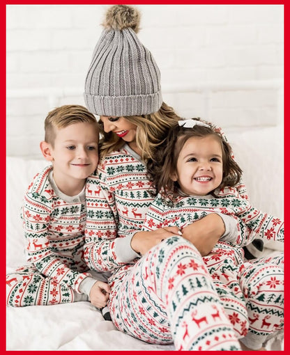 2025 natal família combinando pijamas ano novo natal pai mãe crianças roupas