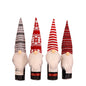 Papai Noel Vermelho Natal Vinho Garrafa Tampas, Sacos De Presente De Natal, Poei