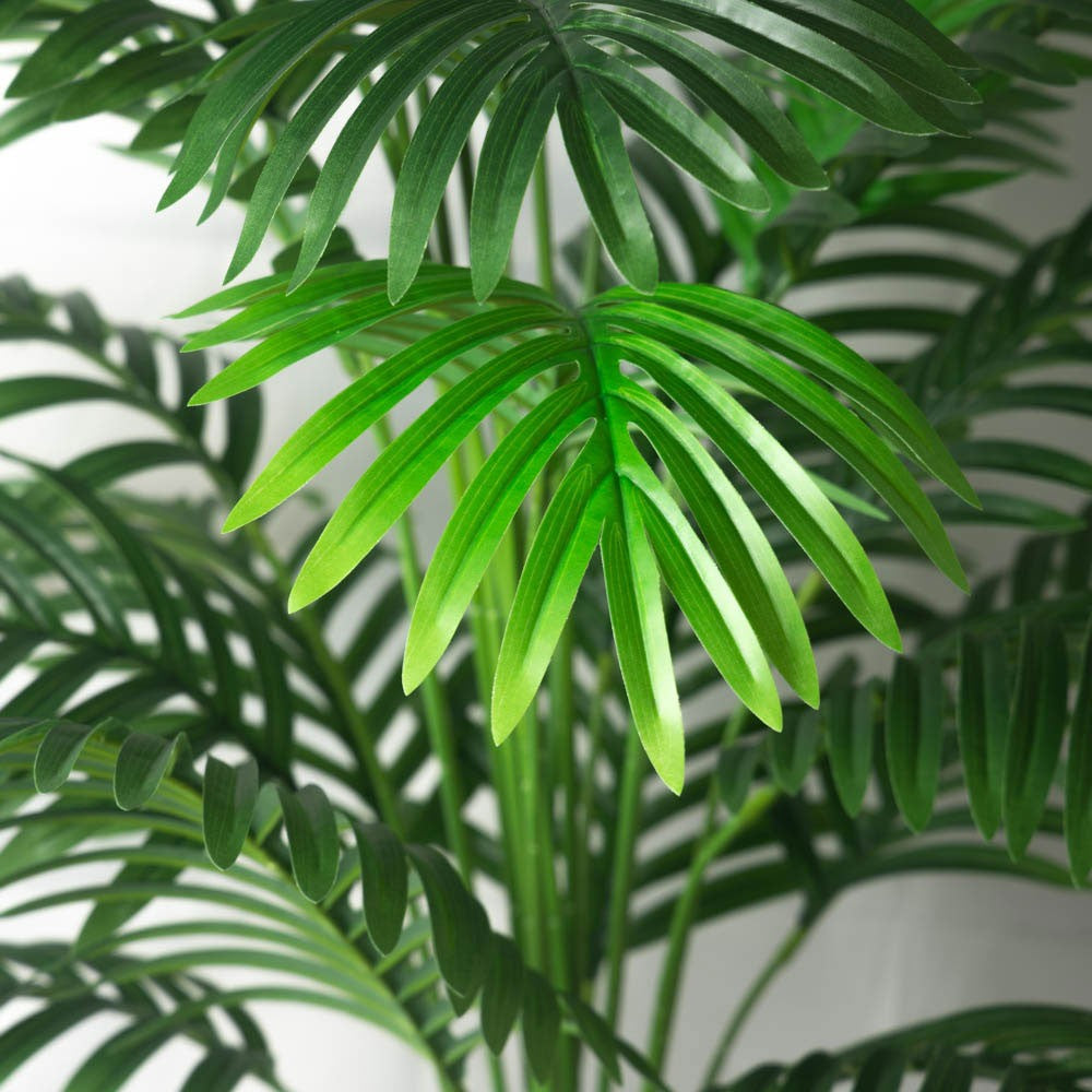 Palmeira artificial grande de 90-120cm, plantas falsas tropicais, folhas