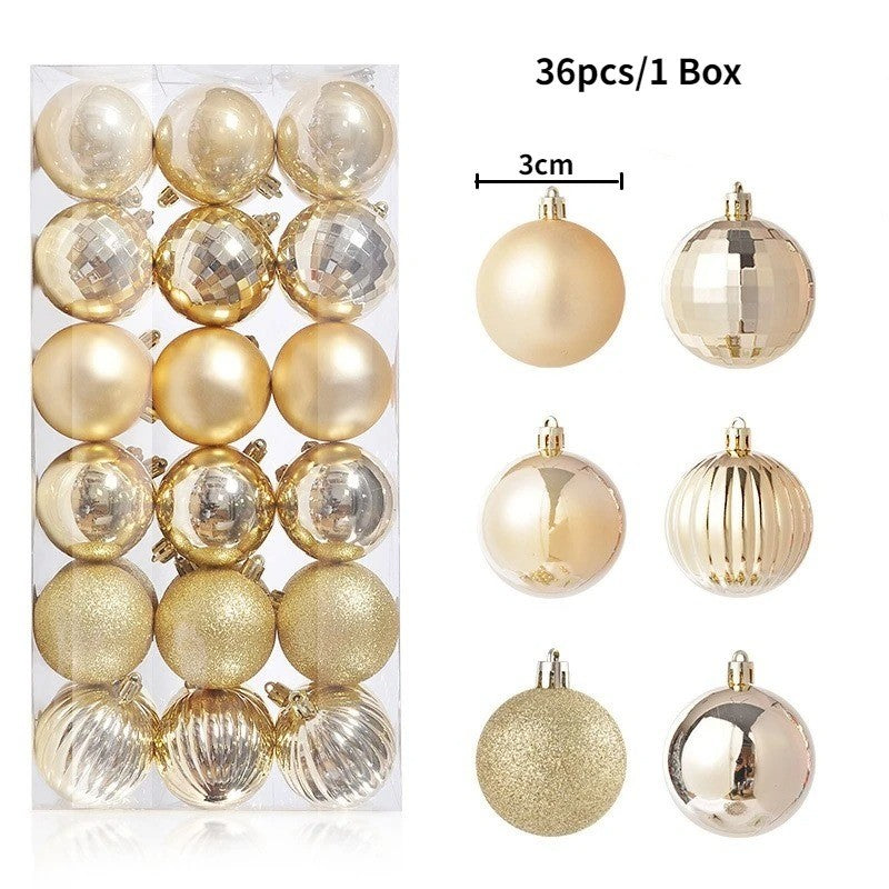 Bolas de Natal 36 pçs 3cm