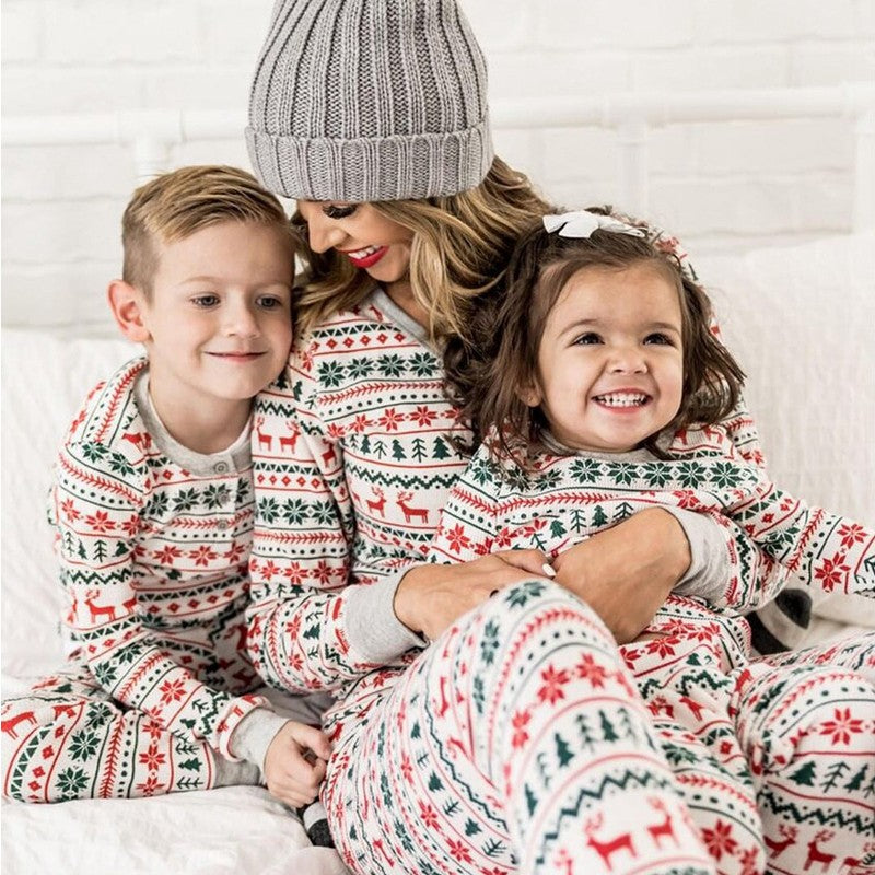 2025 natal família combinando pijamas ano novo natal pai mãe crianças roupas
