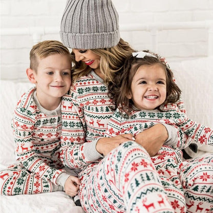 2025 natal família combinando pijamas ano novo natal pai mãe crianças roupas