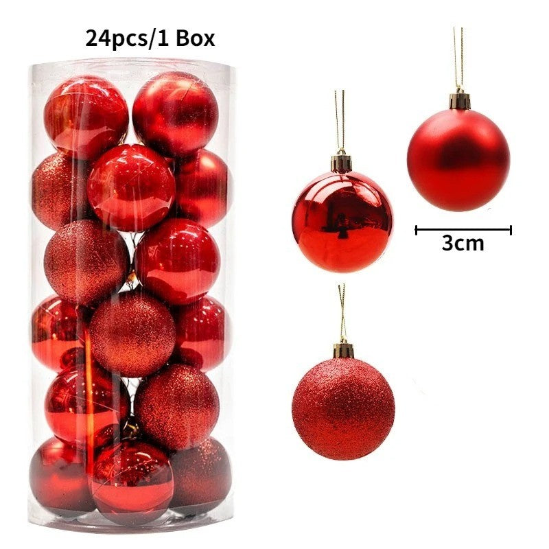 Bolas de Natal 36 pçs 3cm