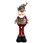 3 pçs natal decorativo bonecas de natal rena boneco de neve papai noel em pé b