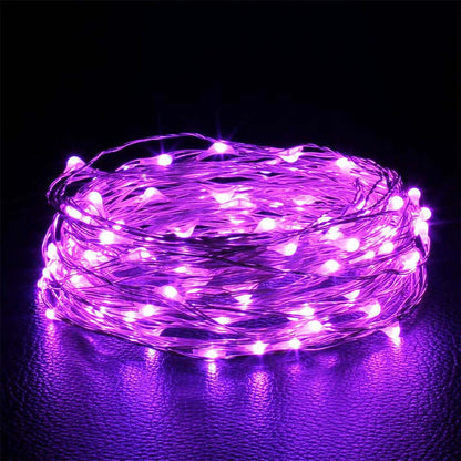 Fio de cobre LED  Alimentado por pilhas