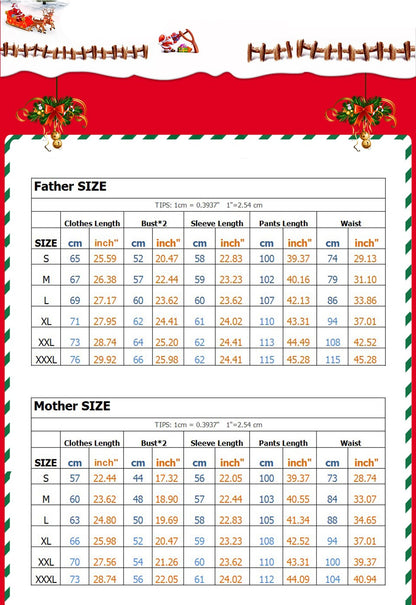 Família natal pijamas conjunto de natal combinando
