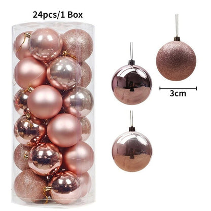 Bolas de Natal 36 pçs 3cm