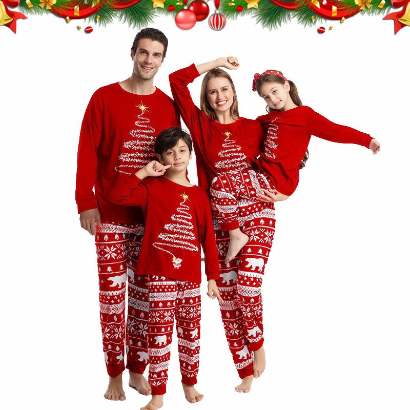 Família combinando pijamas de natal conjunto 2025 natal pai mãe filha família