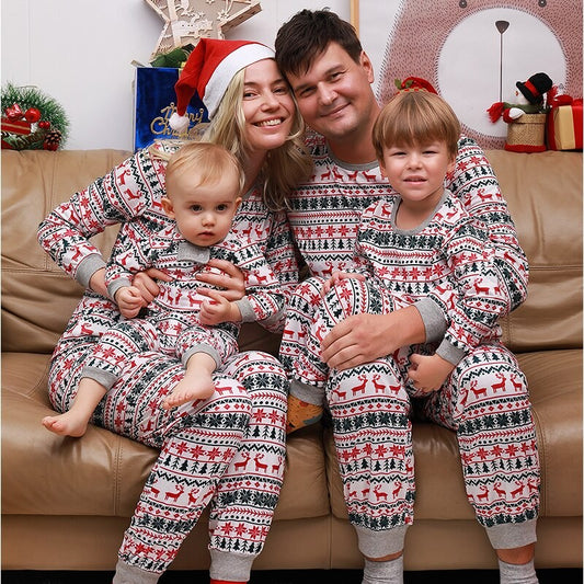 2025 natal família combinando pijamas ano novo natal pai mãe crianças roupas