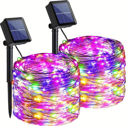 Luzes de fadas p/ jardim luzes da corda com 8 modos para area externa
