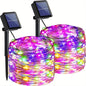 Luzes de fadas p/ jardim luzes da corda com 8 modos para area externa