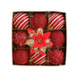 Conjunto de enfeites de bola de Natal de 9 unidades de 8 cm com glitter bolas de
