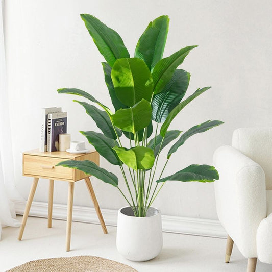1pc plantas artificiais grande palmeira tropical