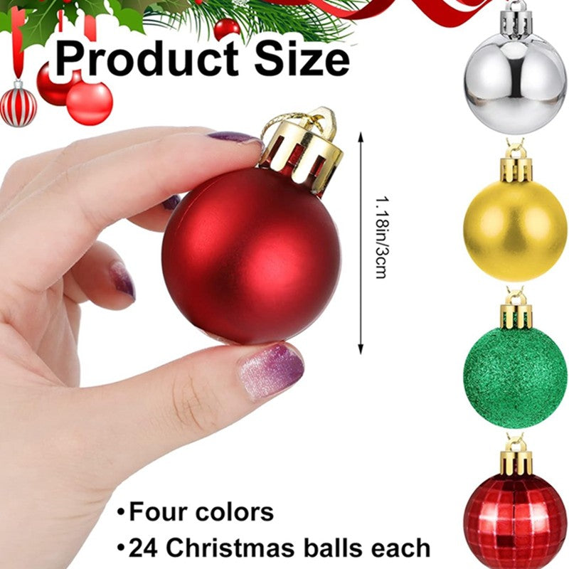 Bolas de Natal 36 pçs 3cm