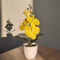 Bonsai simulado borboleta orquídea artificial vaso planta mesa de jantar