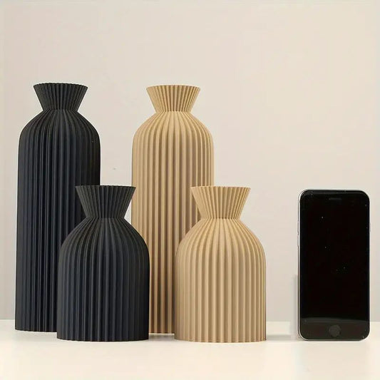 Vaso de plástico preto elegante