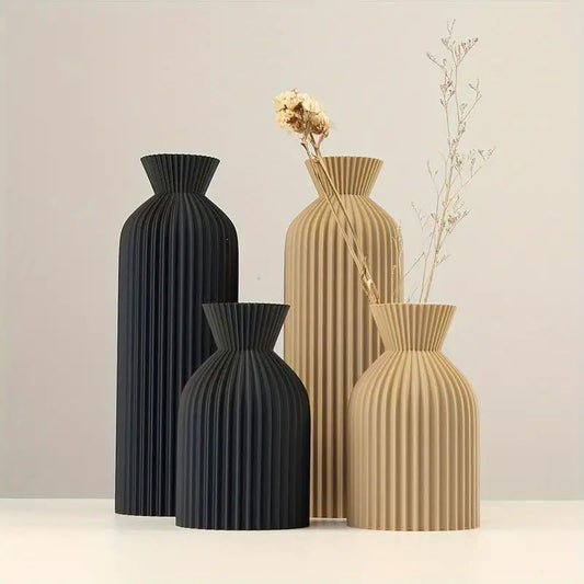 Vaso de plástico preto elegante