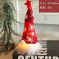 Natal boneca sem rosto gnome ornamentos led luz de pelúcia tricô artesanato