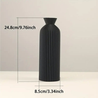 Vaso de plástico preto elegante