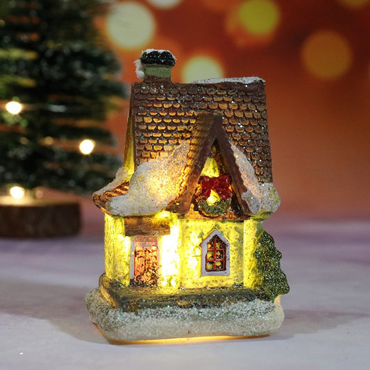 Casa de natal decorações de luz para casa