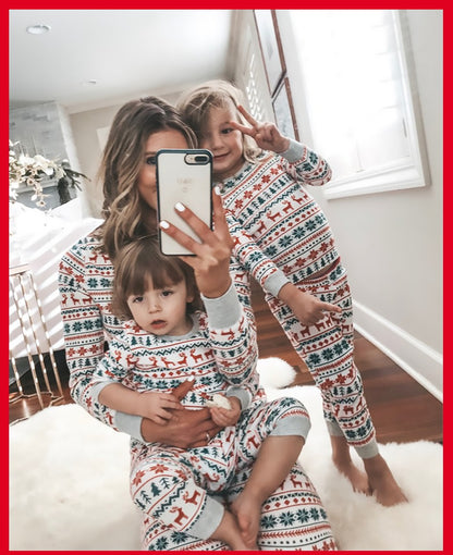 2025 natal família combinando pijamas ano novo natal pai mãe crianças roupas