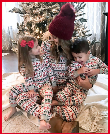 2025 natal família combinando pijamas ano novo natal pai mãe crianças roupas