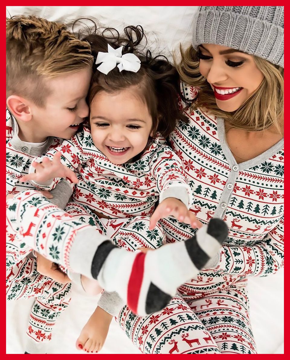 2025 natal família combinando pijamas ano novo natal pai mãe crianças roupas