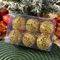 6 pçs 6cm bolas de natal decorações enfeites