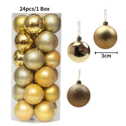 Bolas de Natal 36 pçs 3cm