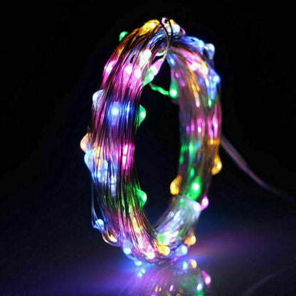 Fio de cobre LED  Alimentado por pilhas