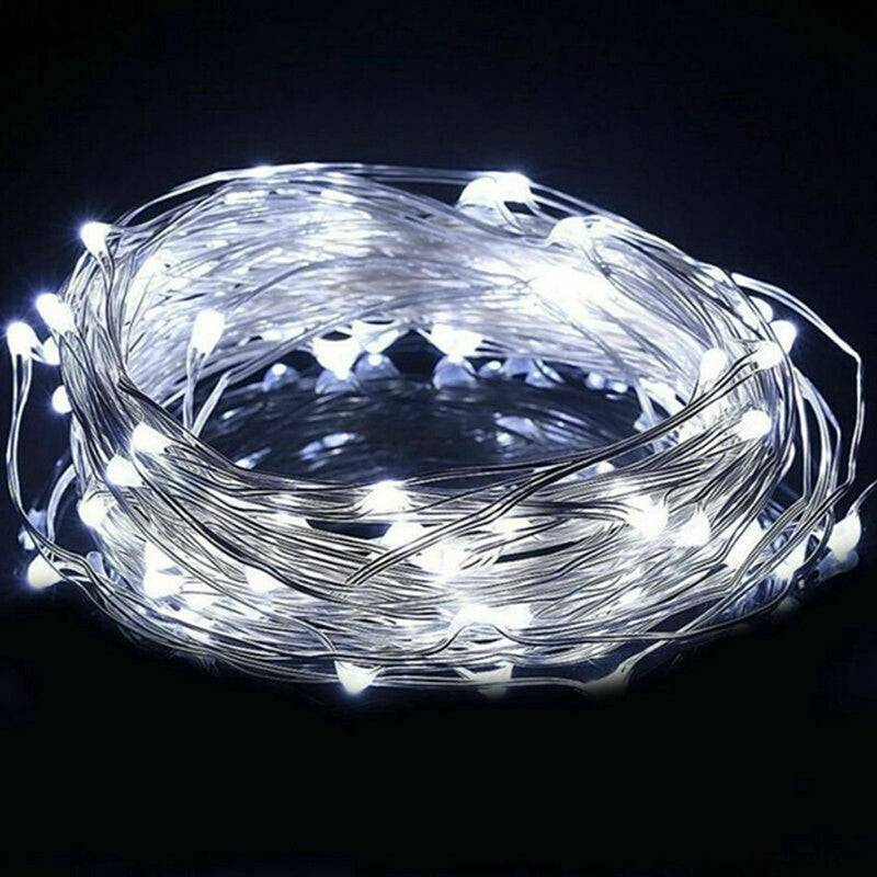 Fio de cobre LED  Alimentado por pilhas