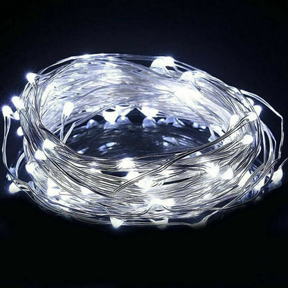Fio de cobre LED  Alimentado por pilhas